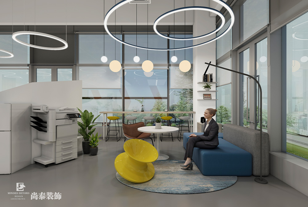 深圳南山留仙洞總部基地200平米信息技術(shù)公司辦公室裝修設(shè)計案例