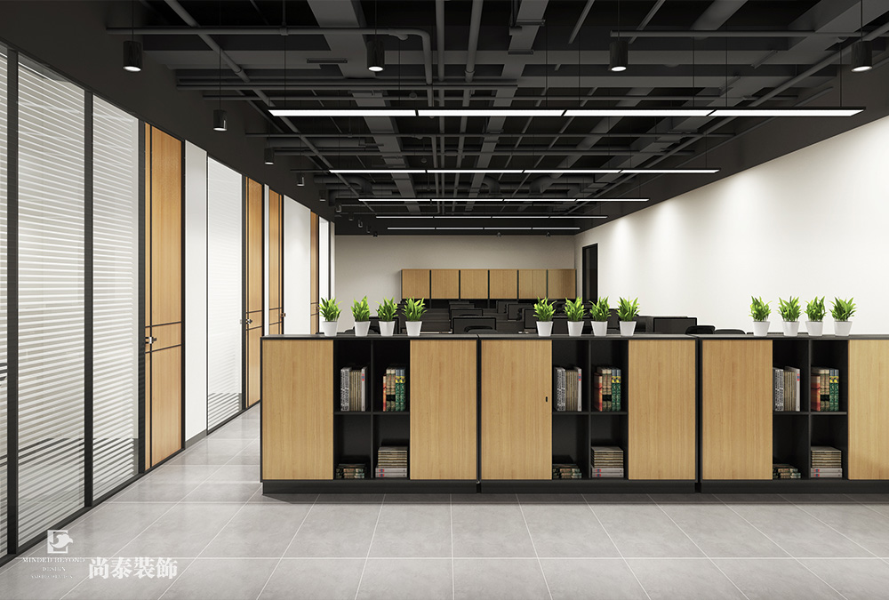 深圳南山智谷200平米電子電商公司寫字樓辦公室裝修設(shè)計(jì)案例