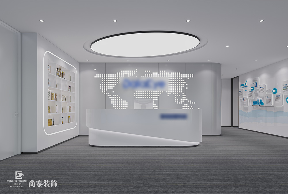 深圳南山軟件產(chǎn)業(yè)基地?cái)?shù)字營銷公司420平米辦公室裝修設(shè)計(jì)案例