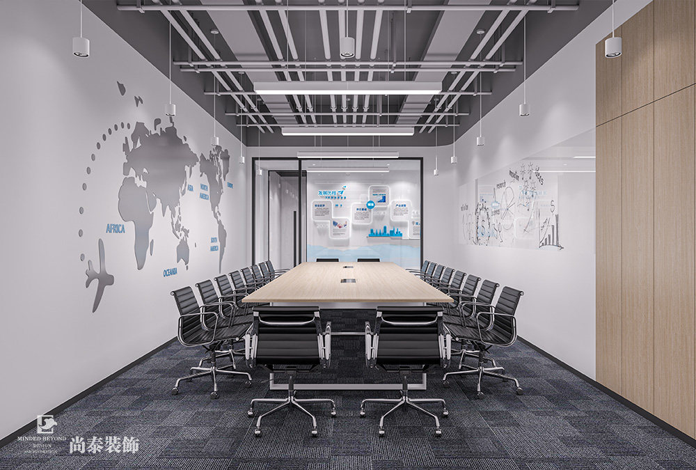深圳南山軟件產(chǎn)業(yè)基地?cái)?shù)字營銷公司420平米辦公室裝修設(shè)計(jì)案例