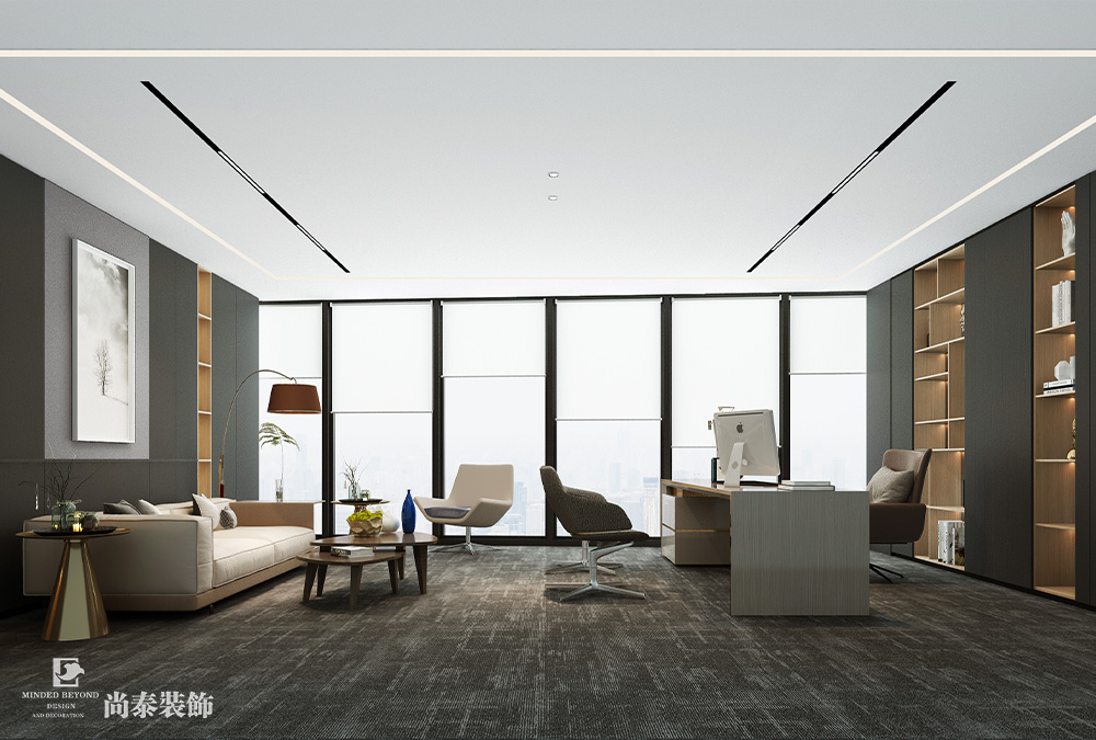 2100平米芯片研發(fā)設(shè)計(jì)公司深圳南山同方信息港寫字樓辦公室裝修設(shè)計(jì)