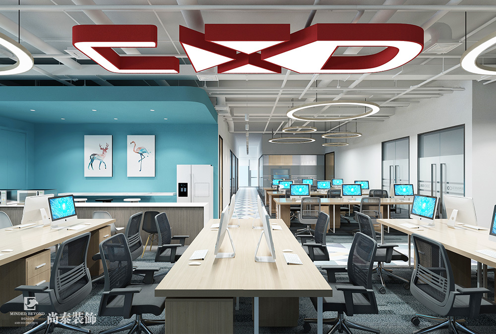 深圳南山智谷寫字樓科技公司辦公室裝修設(shè)計(jì)案例