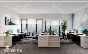 科技感辦公室設(shè)計，尚泰裝飾打造未來感企業(yè)空間