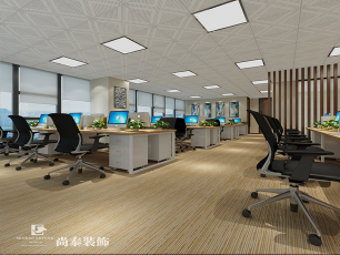 金融公司辦公室裝飾方案——尚泰裝修在線定制